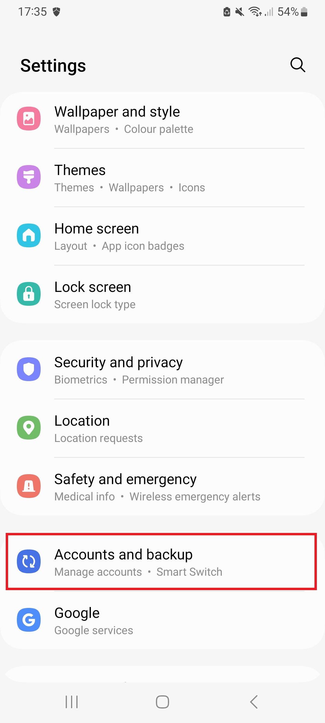 settings en