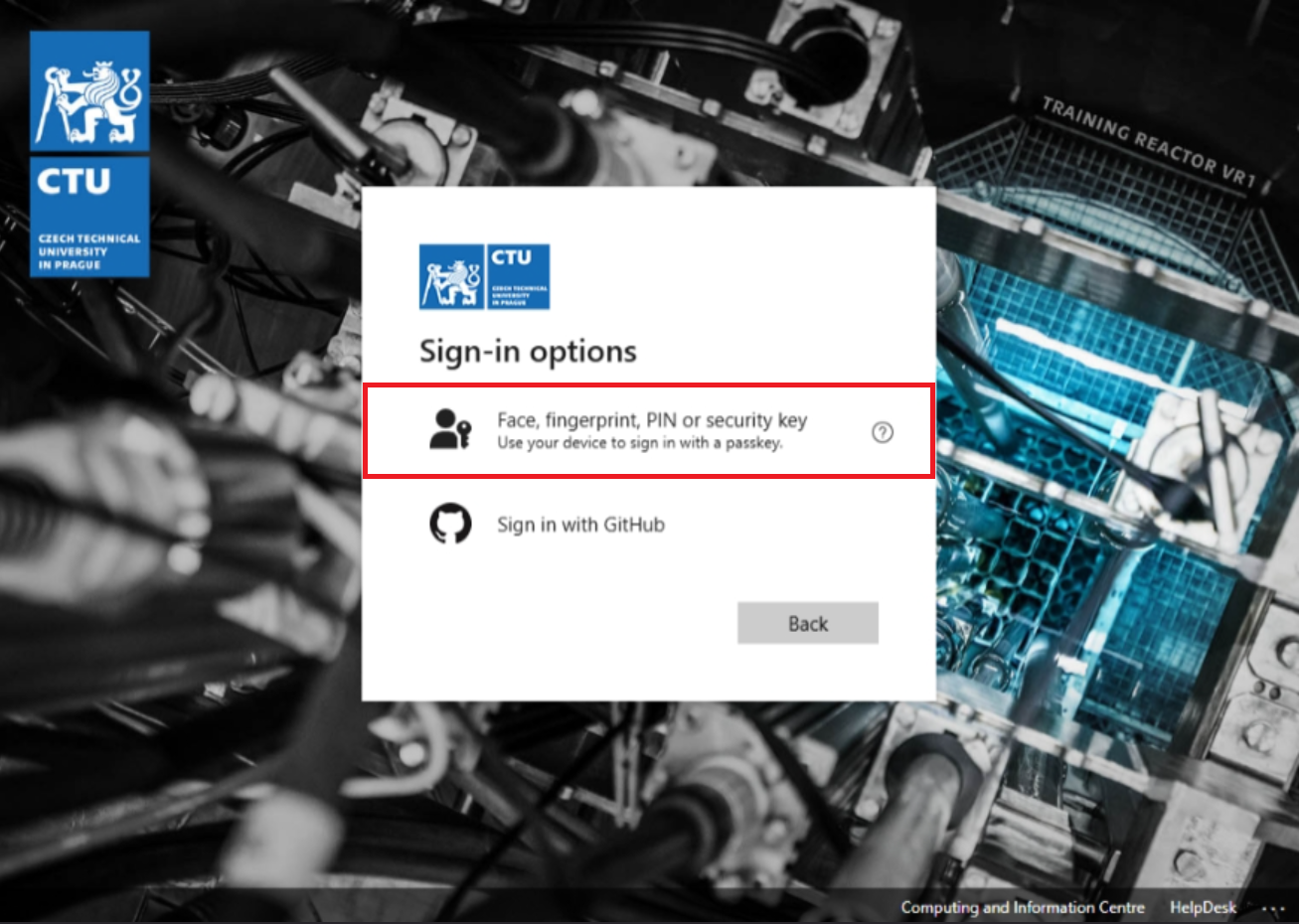 login entra options fido.en