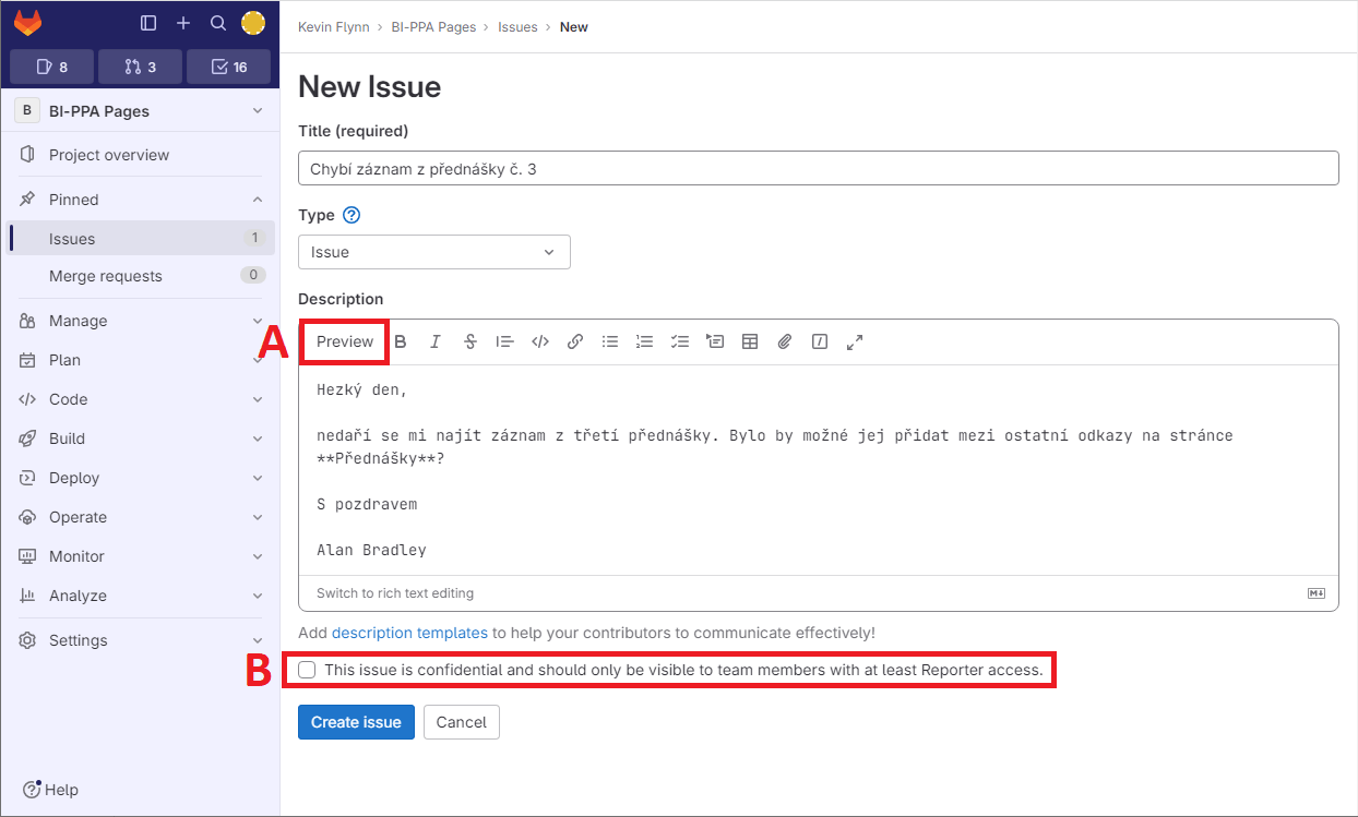 create issue 2 en