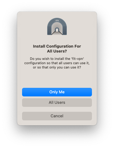 Install Configuration For All Users?